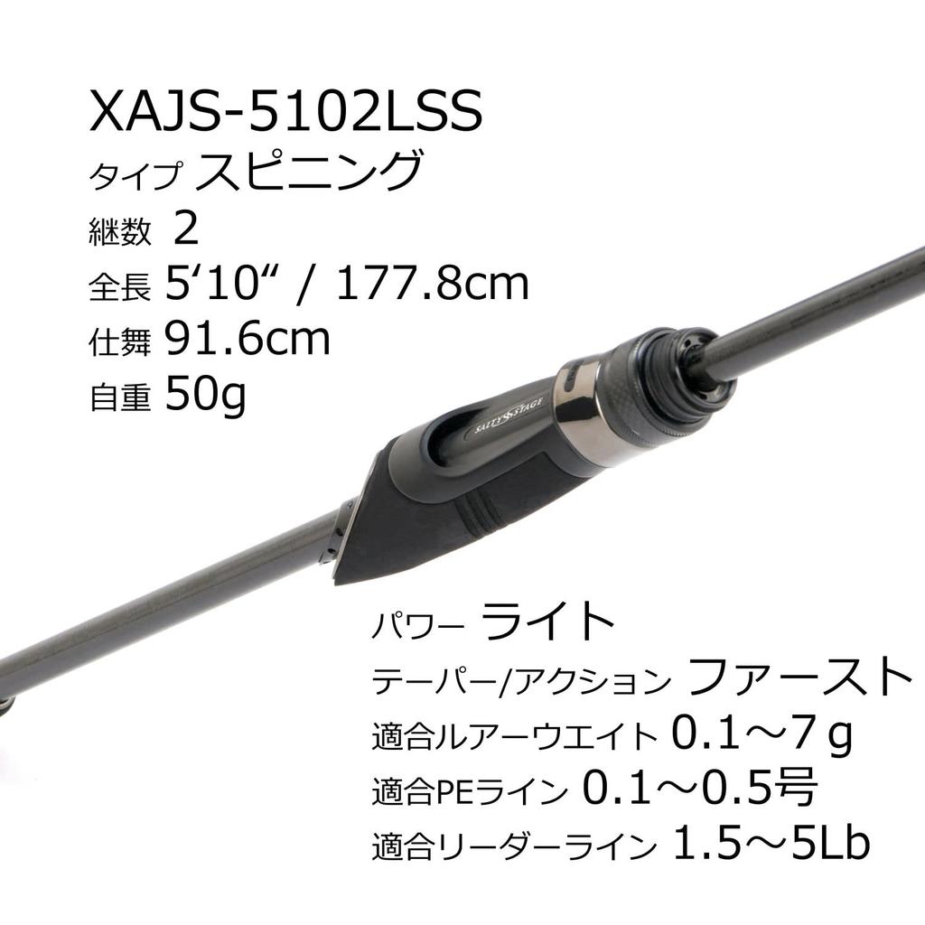 Abu Garcia SaltyStage ProtoType Ajing XAJS-5102LSS