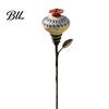 Wildlife Attracting Lawn Decor Hummingbird Feeder Garden Stake, Vintage Ceramic Feeder, Flower Feeding Port, Floral Bird Nectar for Outdoor