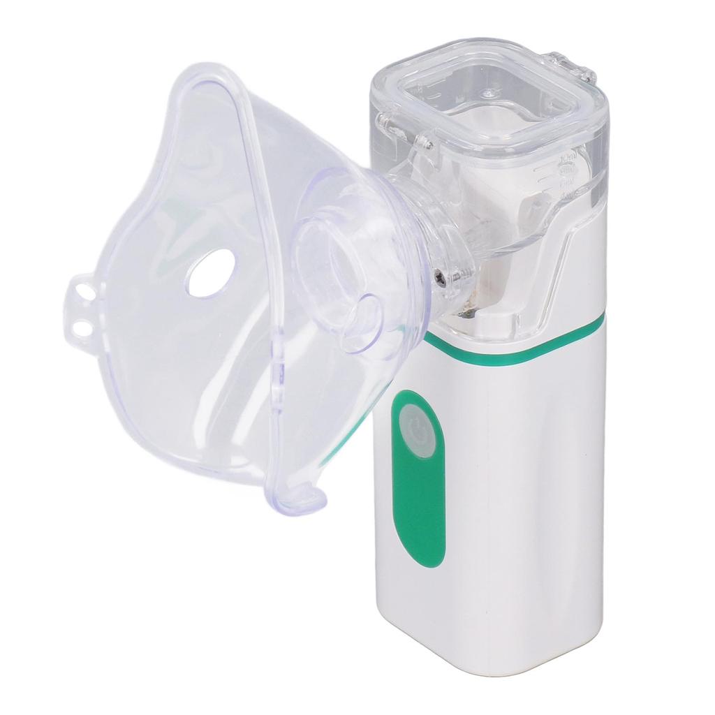 Portable Nebulizer Handheld Mesh Atomizer Breathing Cool Mist Inhaler for Home Daily Travel 1.5W Green