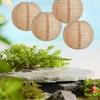 3pcs 8inch Linen Paper Lantern Funny Hanging Lantern Durable Festival Lantern  Shopping Mall