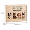 Handmade 3D Bead Pet Keychain Making Kit Colorful Beadwork Art Craft Set  For Beginners