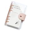 Planner Notebook Simple Style Easy To Carry Transparent Journal Book Loose-leaf Notepad for Students