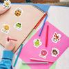 Fun Animal Reward Stickers | Colorful Food-Themed Designs with Motivational Phrases for Stationery, Laptops, Notebooks, Gift Sealing & Decoration