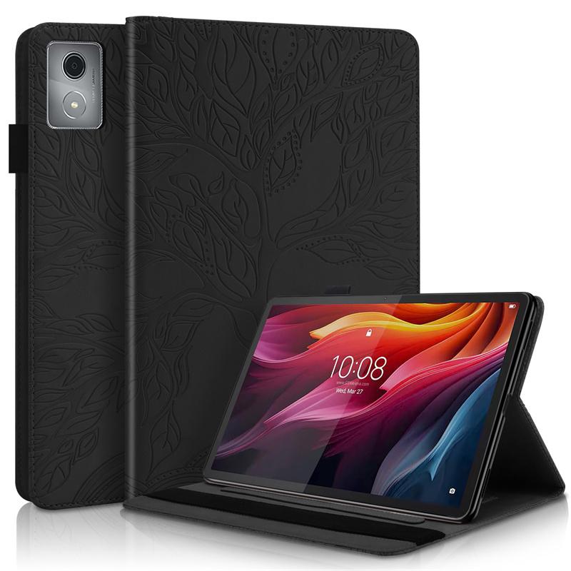 Кожаный откидной чехол с тиснением дерева для Lenovo Tab K11 Plus, чехол 11, 45 дюймов, для Lenovo Tab K11 Plus TB, защитный чехол