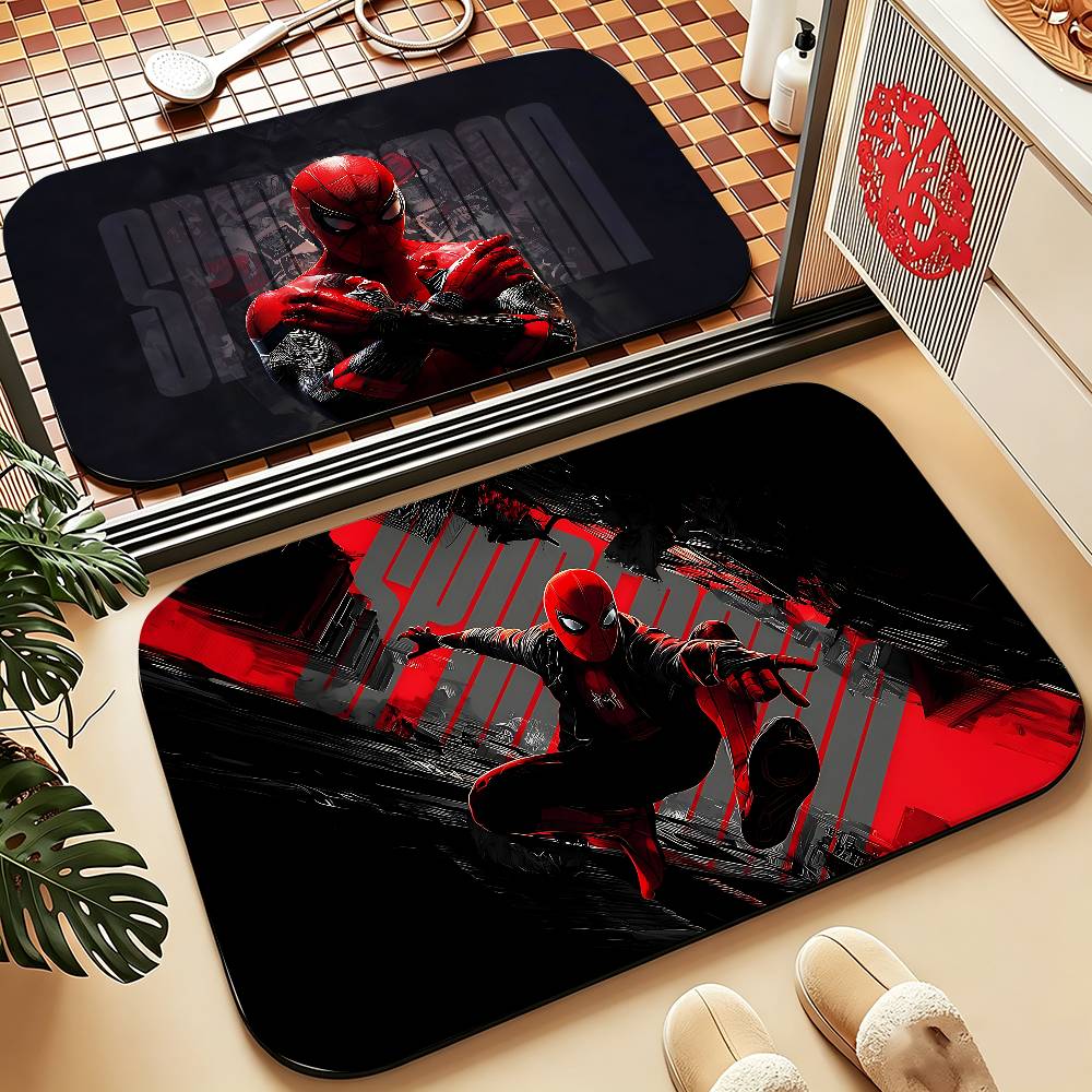 Classic S-Spider-Man Carpet Bathroom Anti-slip Mat Door Mat Home Decoration Mat Entrance Door Mat Scratch-resistant Door Mat