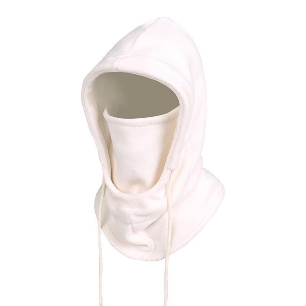 Plush Lined Balaclava Hat Windproof Warm Hooded Scarf Unisex Face Cover Scarf Cycling
