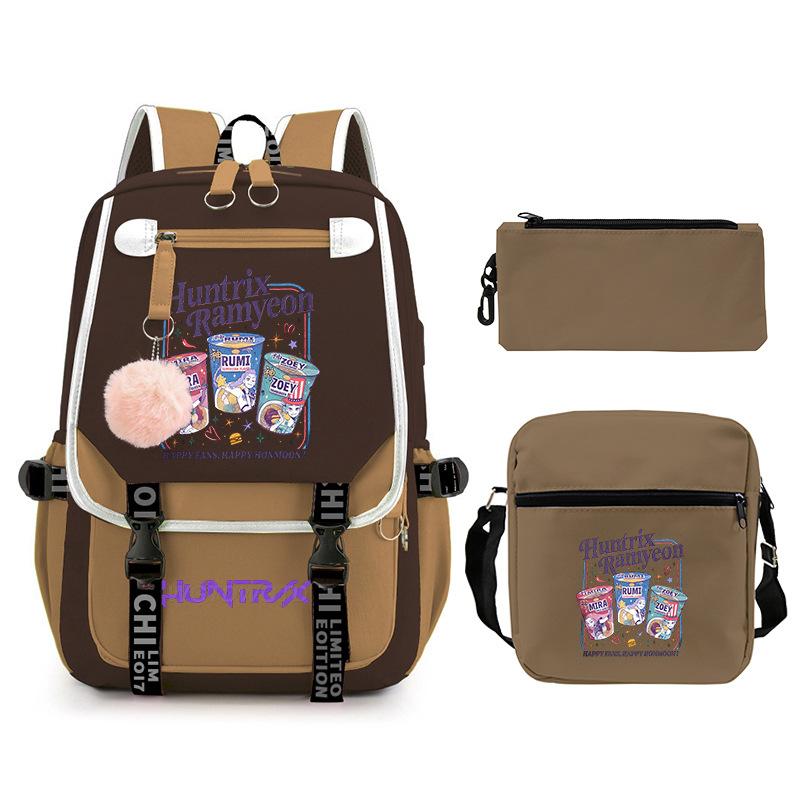 Animation Cartoon Printing High Value Fashion Shoulder Bag Casual Pencil Bag Campus Trend Student Schoolbag
