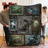 Frog Variations 2D Flat Pattern Flannel Blanket, High quality All Seasons, Home Decor, Warmth and Comfort, Perfect for Christmas Gifts.