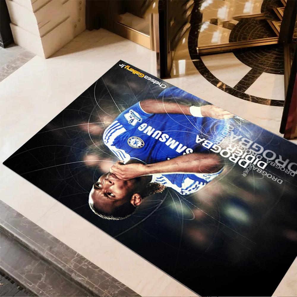 Football Player Goal Area Rug Suitable for Kitchen Dining Room Balcony Foyer Antislip Carpet Decorate Offices Perfect Gift for Friends & Family