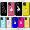 Чехол для телефона «Любовь на пальце» KPOP Heart для iPhone 11 12 Mini 13 14 Pro XS Max X 8 7 6s Plus 5 SE XR Shell