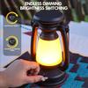 Solar Camping Light USB Rechargeable Outdoor Light Hanging Stepless Dimming Portable Table Lamp for Bar Camping Hiking Emergency