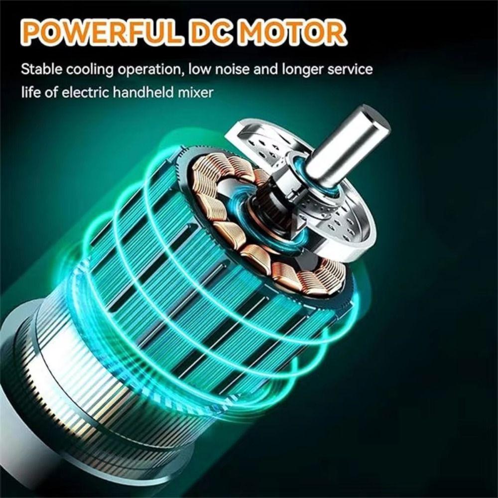 Adjustable Gears Electric Hand Mixer Handheld Electric Cordless Mixer Electric Eggbeater Household