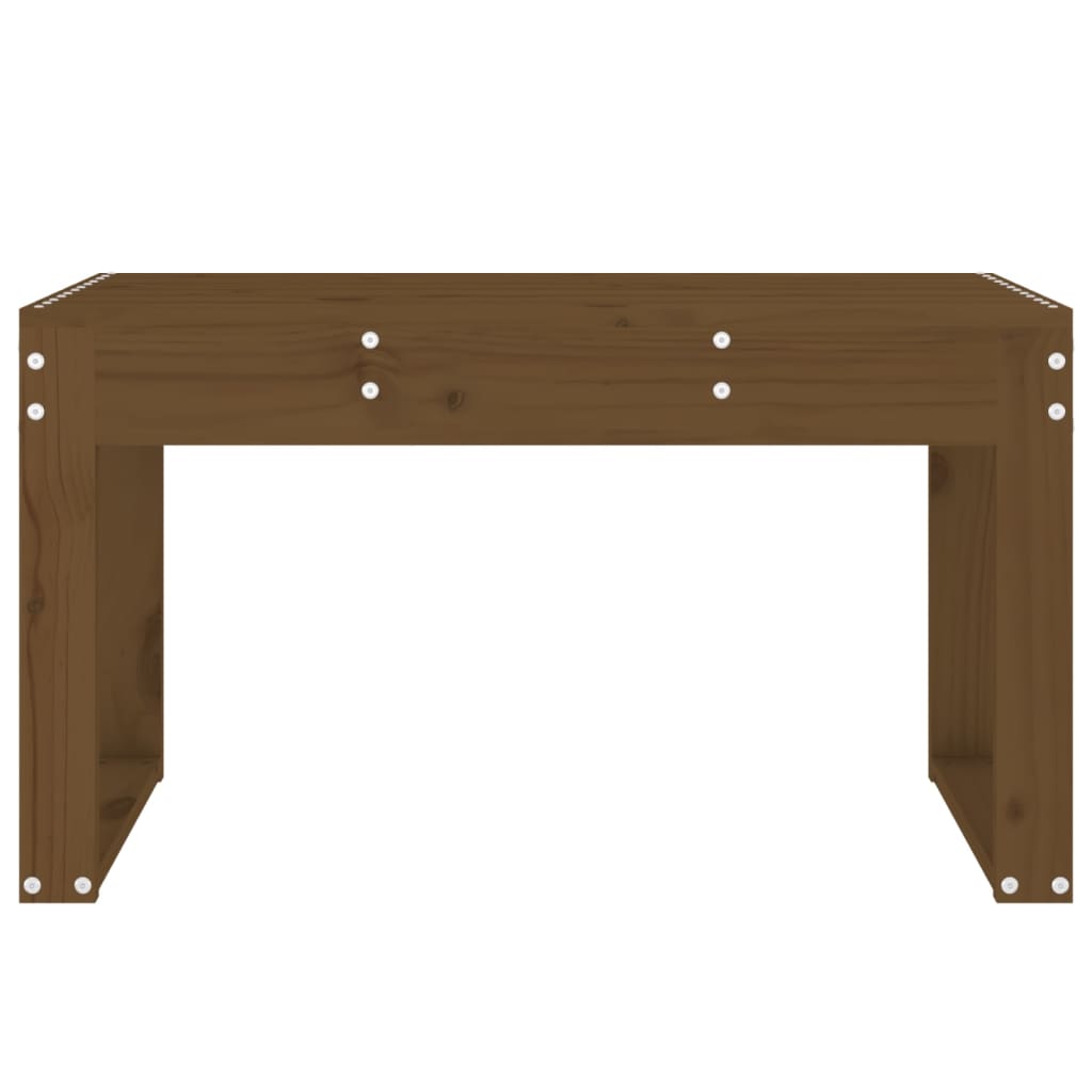 Garden Bench Honey Brown 80 x 38 x 45 cm Solid Pine Wood