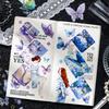 4 pcs Bronzing Butterfly Stickers Planner Decorative Adhesive Diy Hand Account Diary Album Scrapbooking accessories