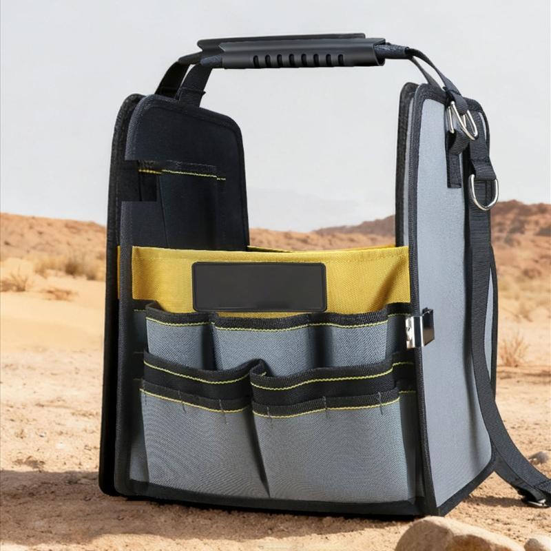 Водонепроницаемая тканевая сумка-органайзер с открытым верхом для инструментов, сумка для хранения, для легкой организации, транспортировки, в мастерские, домой, для электрика