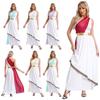Womens Praise Dance Dress One Shoulder Vintage Roman Empress Costume Halloween Ancient Greek Toga Cosplay Outfits Fancy Dress Up