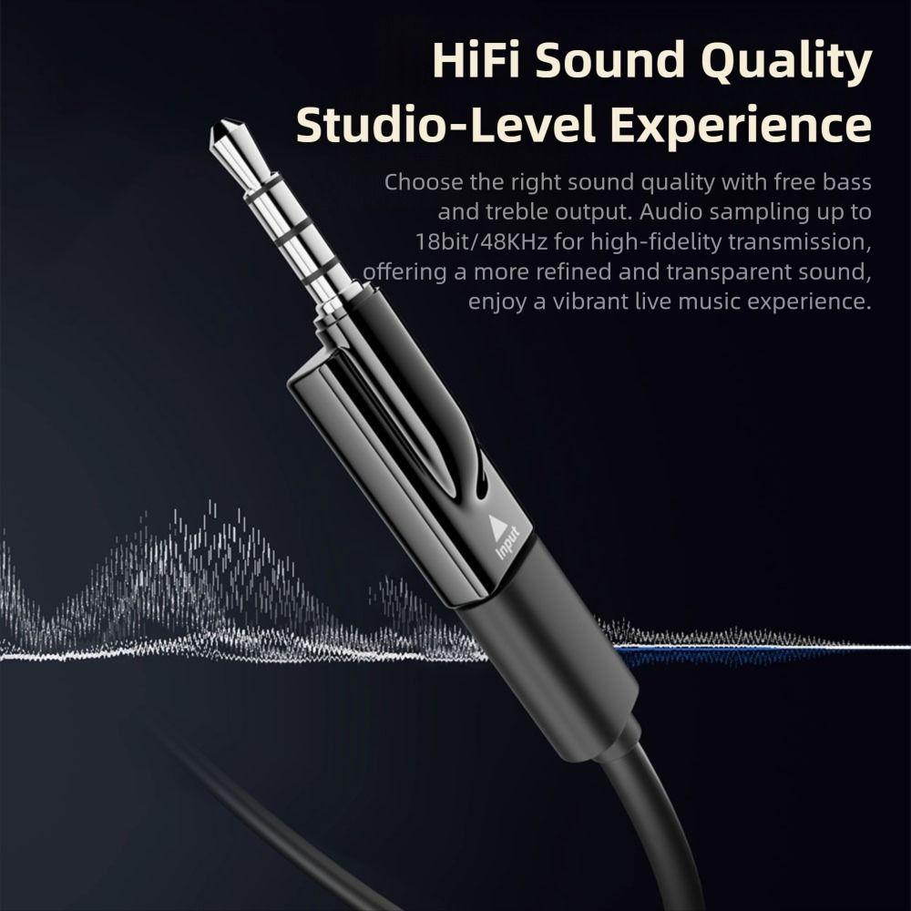 Male to Female USB Type-C to 3.5mm Converter No Delay HiFi USB-C to AUX Connector Plug and Play DAC Headphone Jack Plug