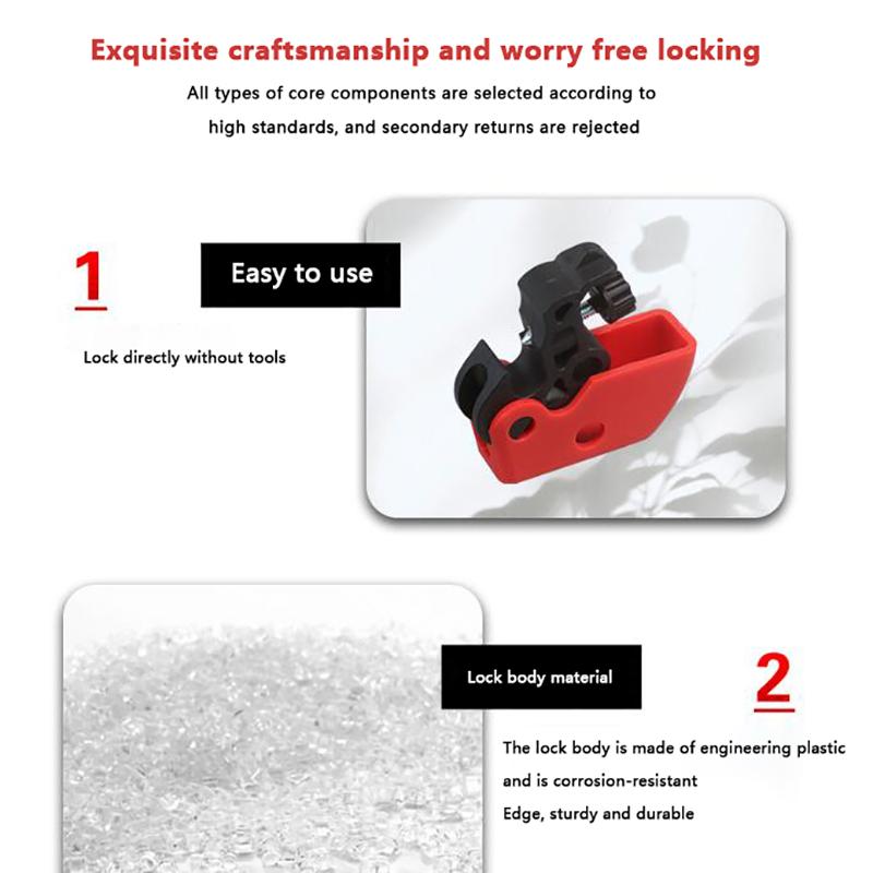 Universal Mcb Lockout Lock Dog Mcb Lock Toggle Lock Safety Circuit Breaker Lock Masterlock Safety Lock