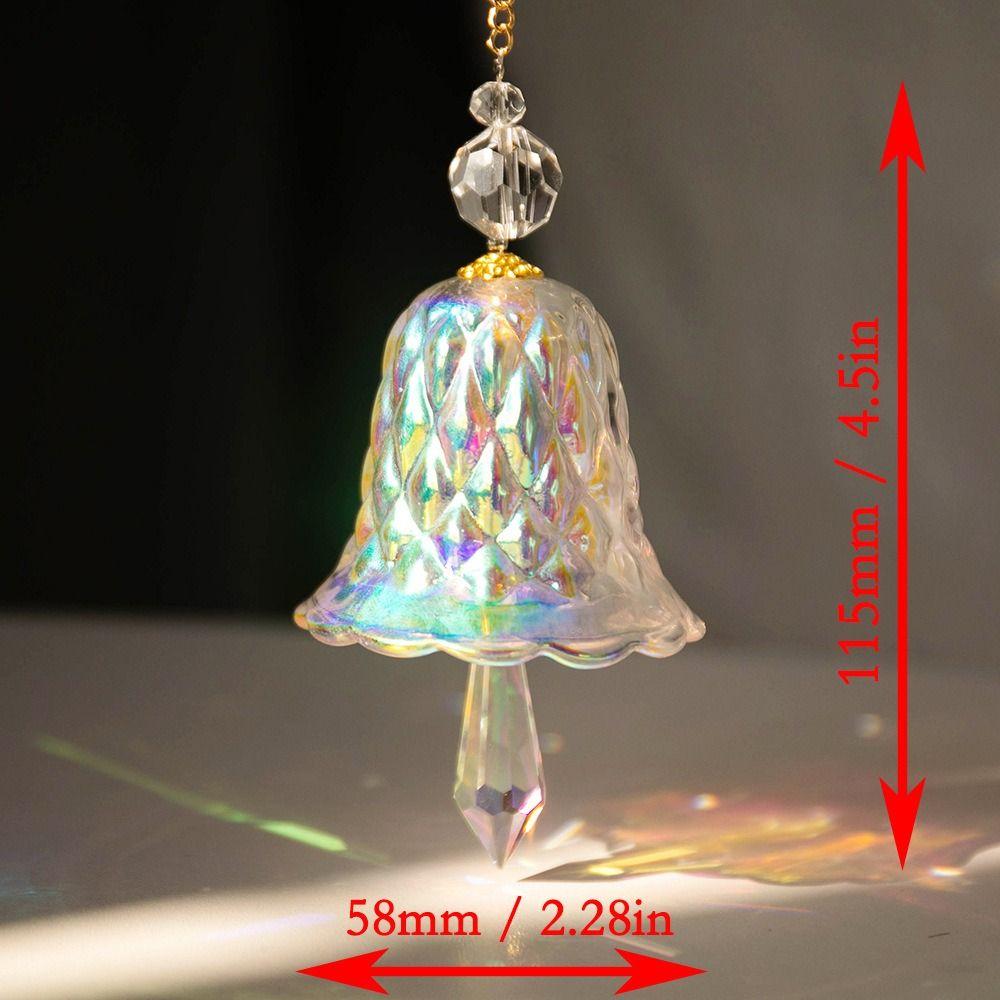 Music Bell Sun Catchers Car Hanging Pendant Rainbow Maker Crystal Prism Yard Garden Decor