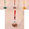 Teddy Dog Plush Pendant With Sweater Adorable Cartoon Dog Keyring For Backpack Decor