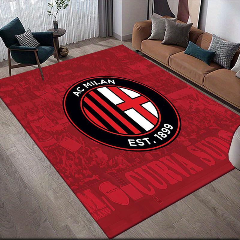 ACM Flannel Printed Carpet, Home Sofa Decoration for Living Room & Bedroom, Non‑Slip Play Flannel Floor Mat for Game Room