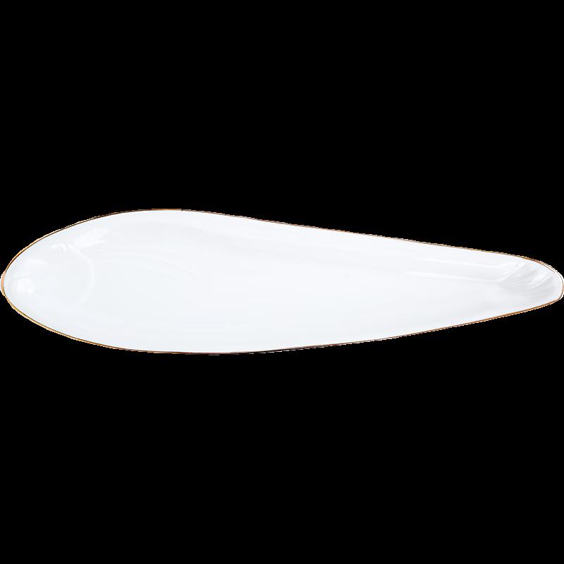 Irregular Ceramic Fish Serving Plate