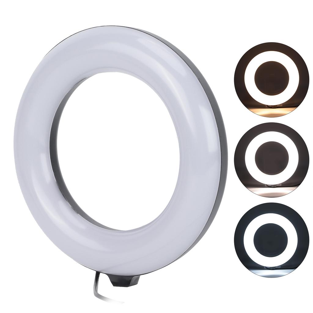 6-дюймовый кольцевой свет с двойной цветовой температурой 3000–6000 К для прямых трансляций, онлайн-встреч