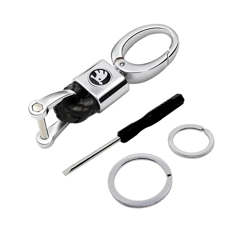 2025 Новая цепочка с брелоком для логотипа Skoda Superb Kamiq Yeti Karoq Tour RS Fabia 2 1 Rapid Kodiaq Octavia 2 A7 Сплав Брелок Автомобиль D