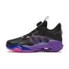 Kids Comfortable Daily Non-Slip Mid-Top Basketball Shoes Kids Sneakers Black Purple A312411107-4