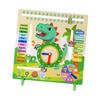 Early Education Daily Calendar Teaching Clock Puzzle Kids Wooden Montessori Toys  Party Trip