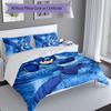 3pcs Cartoon Rockman Game Megaman pattern bedding set duvet cover set includes duvet cover &pillowcases, perfect all season bedroom decoration & gift
