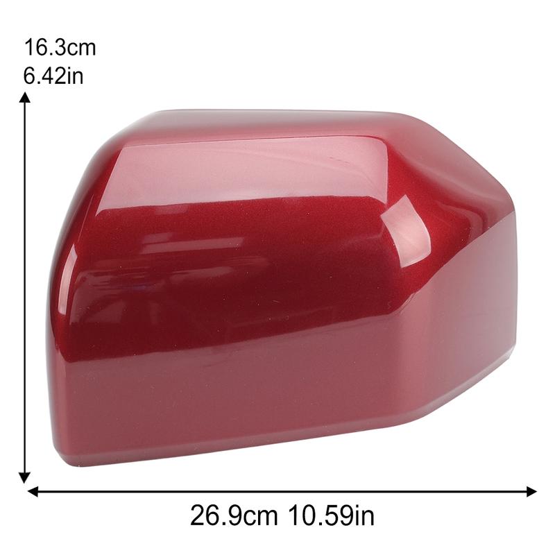 Rearview Mirror Cover Cap For Ford F150 2015 2016 2017 2018 Dark Red With Buckle Side Mirror Cover Cap Car Accessories