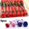 5pcs/lot Bath Artificial Carnation Flower Party Mother's Day Gift Decoration Valentine's Day Gift