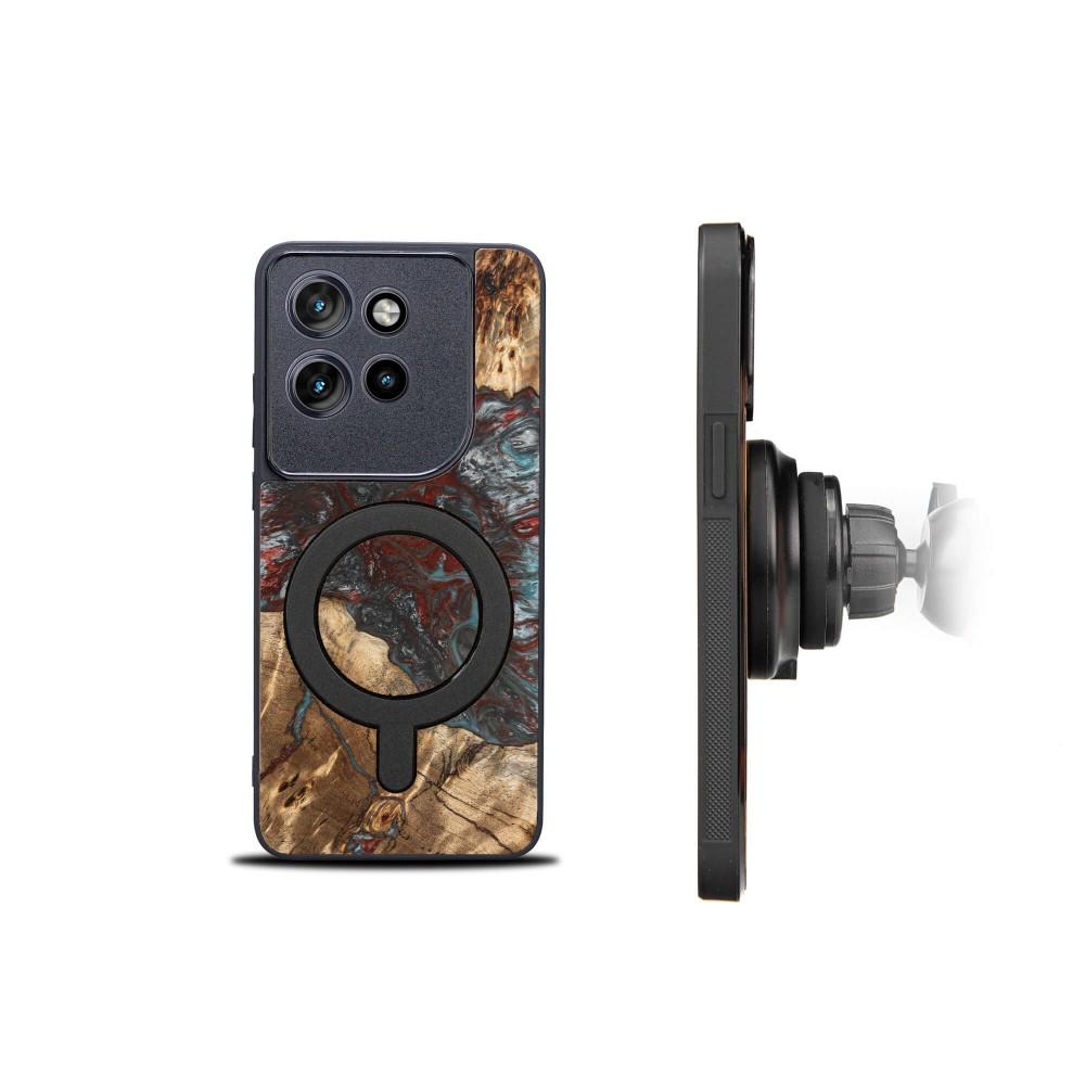 Bewood Unique case for Motorola Edge 50 Neo - Planets - Pluto with MagSafe