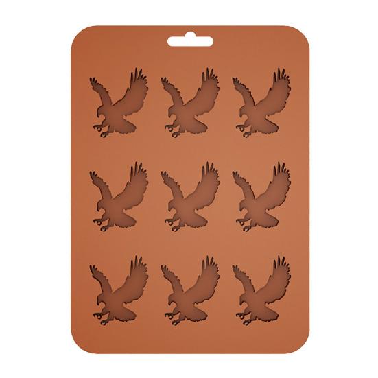 Силиконовый поддон для льда Eagle, 9-гнездная, легкосъемная форма для шоколадного печенья, сделай сам, креативная форма для приготовления кубиков льда в форме животного для выпечки на кухне