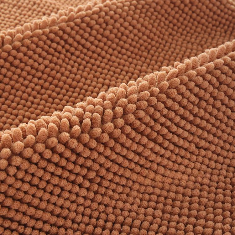 Всесезонный мягкий коврик из шенилла — нескользящий, впитывающий, однотонный