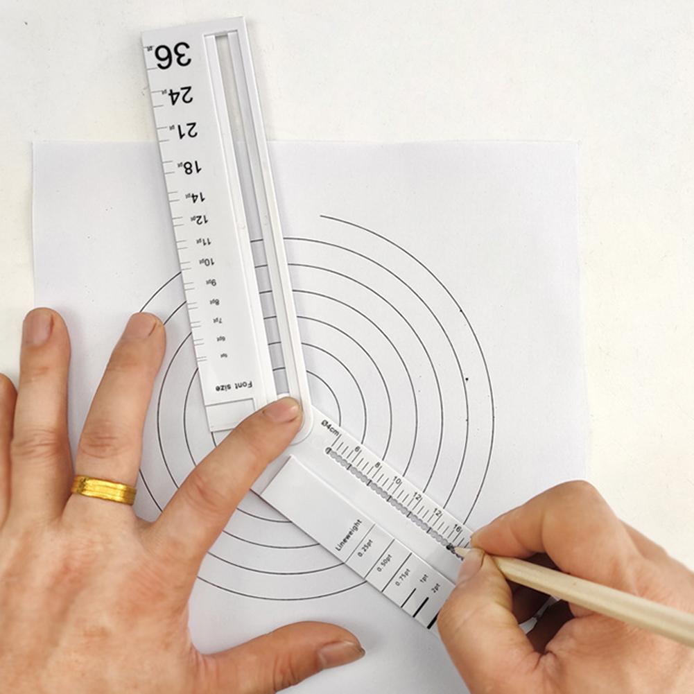Folding Geometric Drawing Ruler Multifunctional Math Line Circular Drawing Geometry Template Angle Measure Drafting Ruler