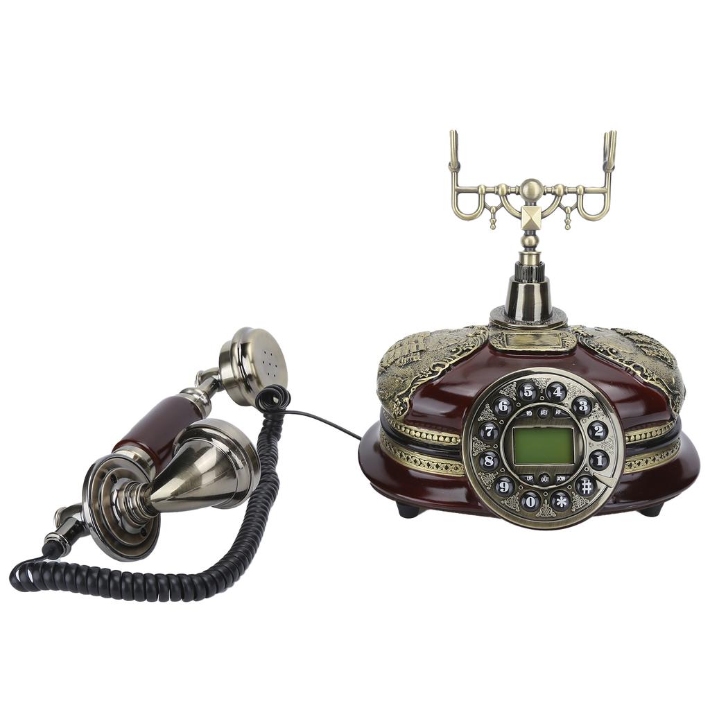 Винтажный стационарный телефон FSK DTMF Двойная система стационарного телефона для домашнего офиса гостиной спальни