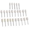 25Pcs Felt Polishing Wheel Wool Buffing Grinding Bits Grinder Head Rotary Tool Drill Attachment