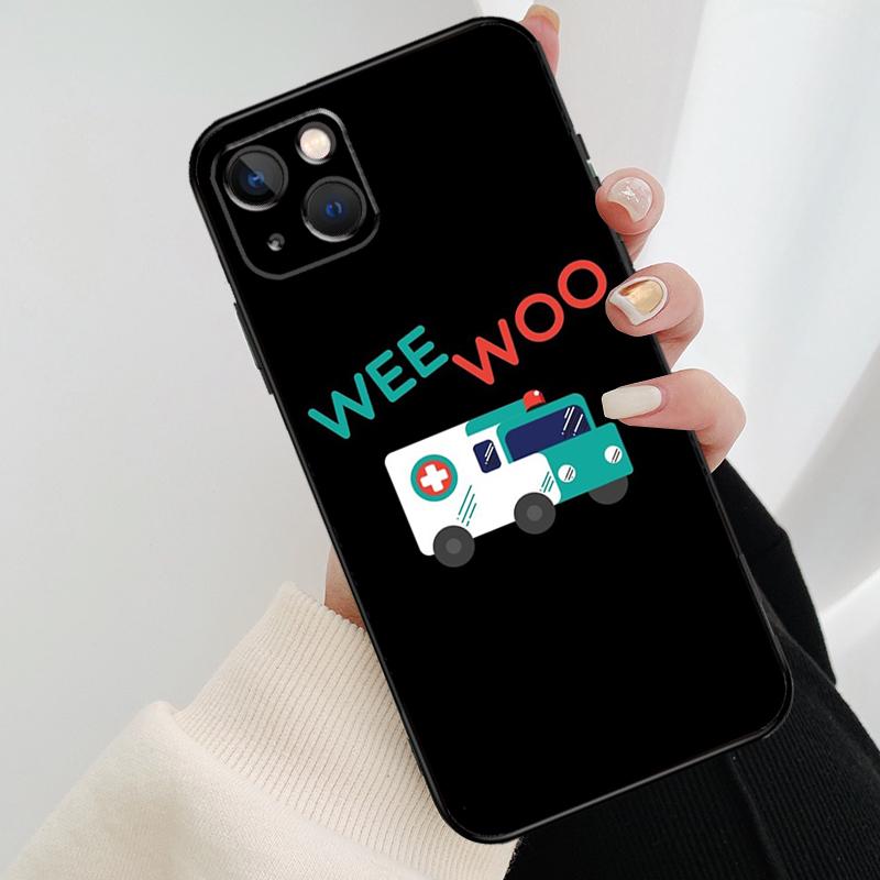 Чехол Wee Woo Ambulance для iPhone 17 Pro Max 14 13 12 11 15 16 Pro Max mini 16 15 Plus 16e 17 Air