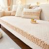 Французский кремовый стиль диванная подушка Four Seasons универсальный кожаный чехол для дивана плюшевый утолщенный чехол для подушки полотенце