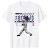 Freddie Freeman American Baseball Player Print Loose Round Neck Pure Cotton Short Sleeved T-Shirts Unisex
