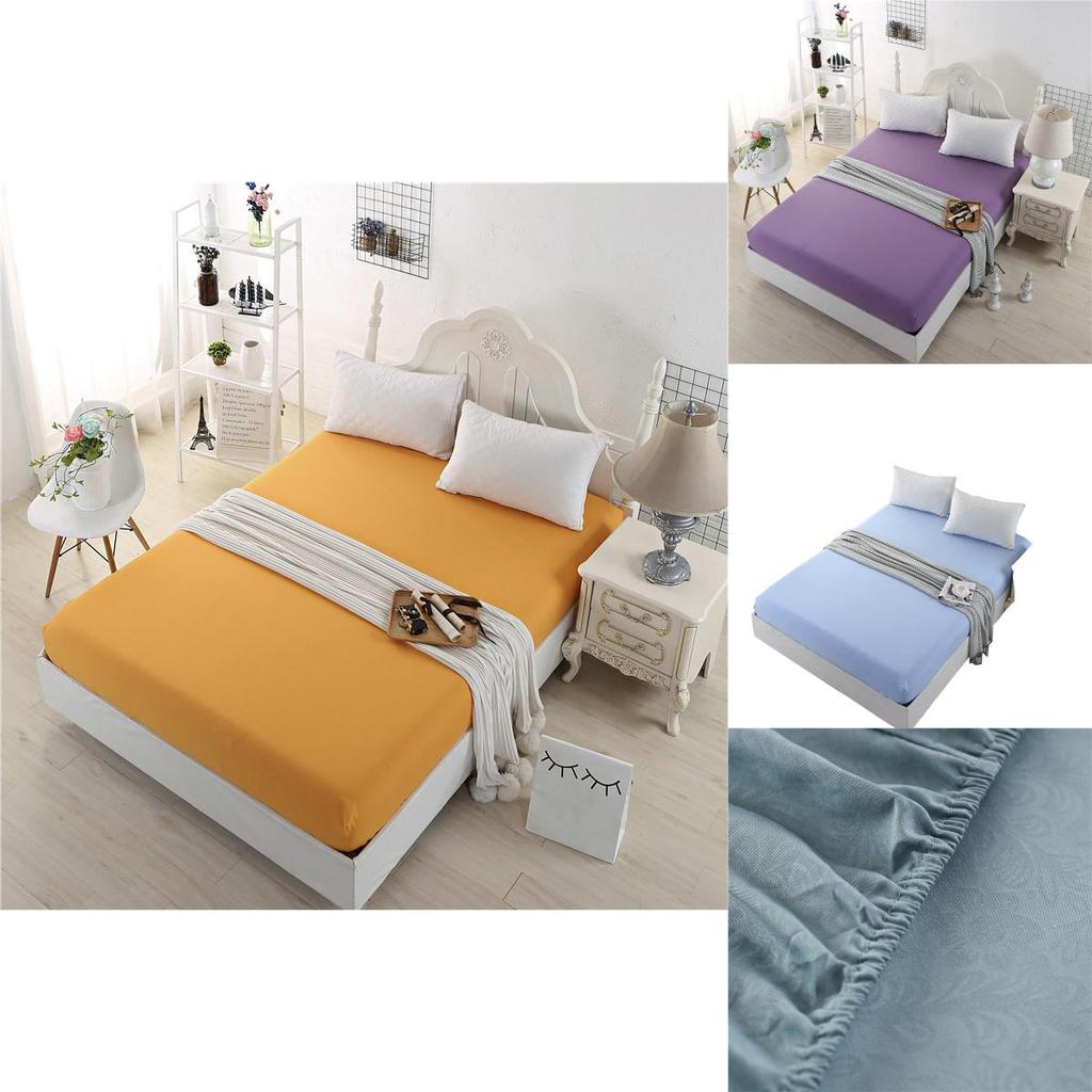 Cozy Solid Color Fitted Sheet Set Ideal For Enhancing Bedroom Comfort And Style
