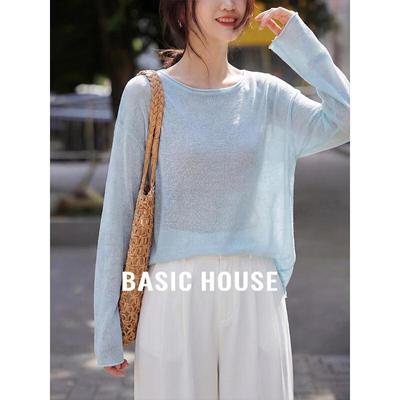 Базовый женский вязаный топ из смесовой ткани тенсел Basic House
