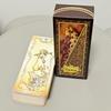 Low Scare Tarot 12*5.5cm 78 Pcs Cards Secretly Add The Language of Flowers Japanese Anime Style Cartoon Tarot Cards