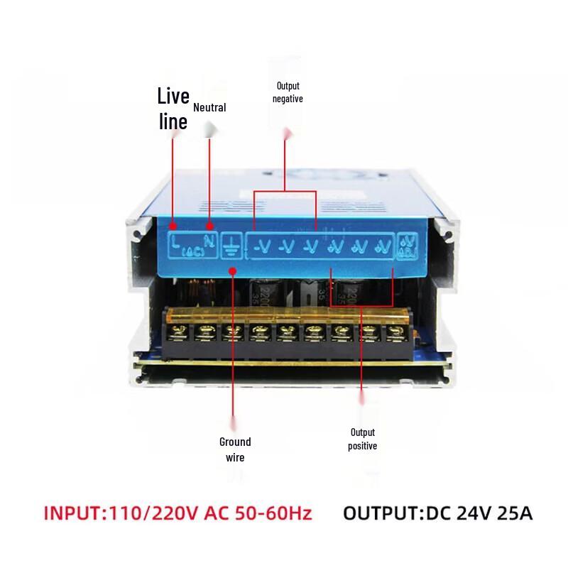 HOTA 600W 24V 25A Power Supply for 1-8S Balance Chargers