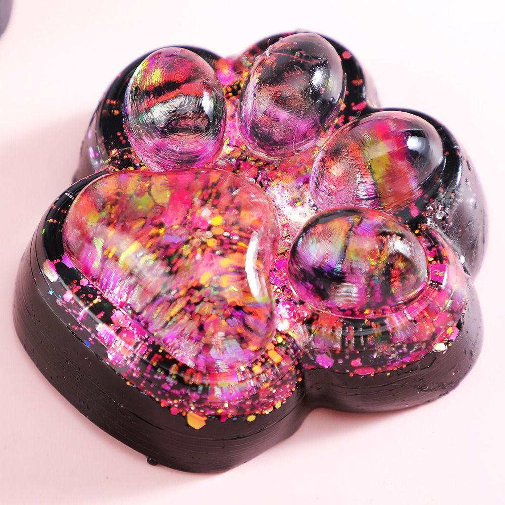 Shiny Cat Paw Squeeze Toy Kneading Cat Paw Pinch Toy Cat Paw Fidget Toy Practical Jokes