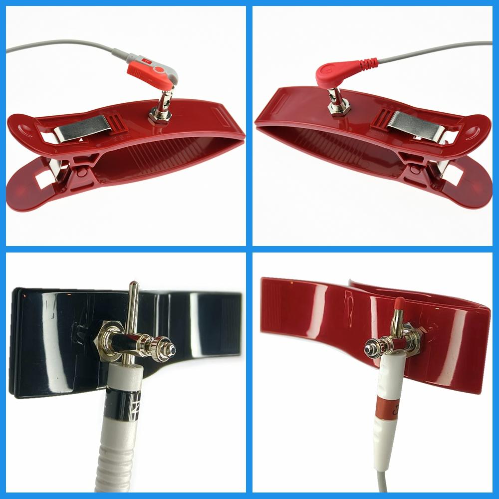 Универсальный зажим для конечностей ЭКГ, металлические электроды, провода для кабелей ЭКГ, провода для отведений, зажим для ЭКГ, многоразовый зажим для электродов, идеально подходит для 3,0 DIN/4,0 банана(Металлическая шрапнель)