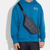 Coach Warren 40 Classic Monogram Zip Closure Leather And Fabric Shoulder Bag Men Shoulder Bag Denim CG994-B4DE
