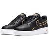 Nike Air Force 1 07 LV8 Metallic Swoosh Pack - Black Men Sneakers Metallic-Gold White DA8481-001